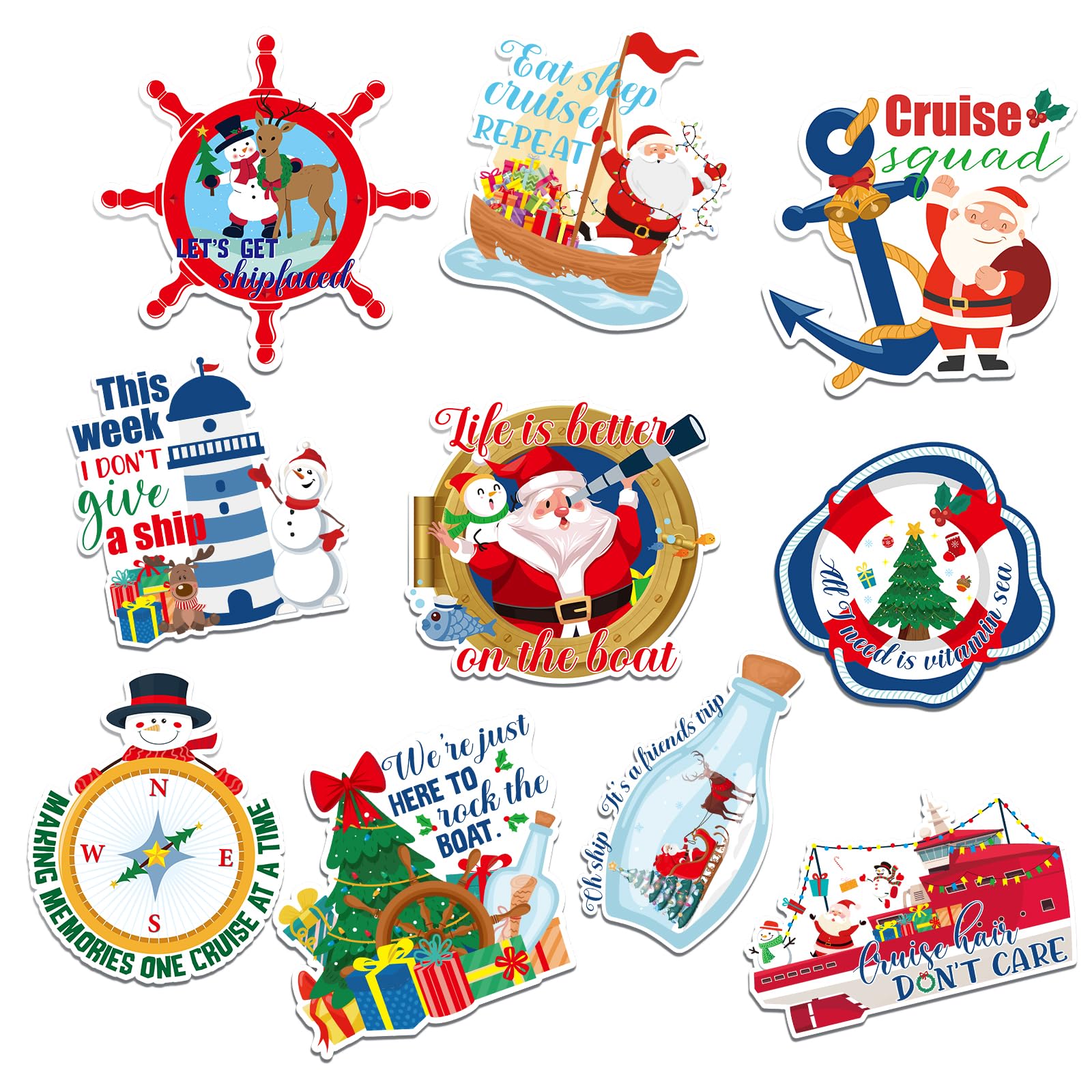 Xuhal Christmas cruise magnet steering wheel for fridge decor and nautical flair