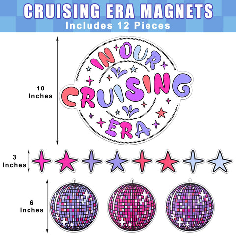 Xuhal disco ball magnet 6 inch, shimmering accent for fridge