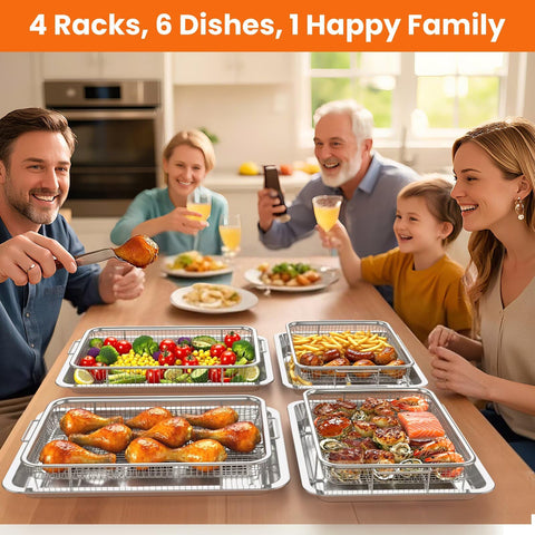 Xumilas stainless steel basket detail highlights durable, coating-free surface for safe high-heat cooking.
