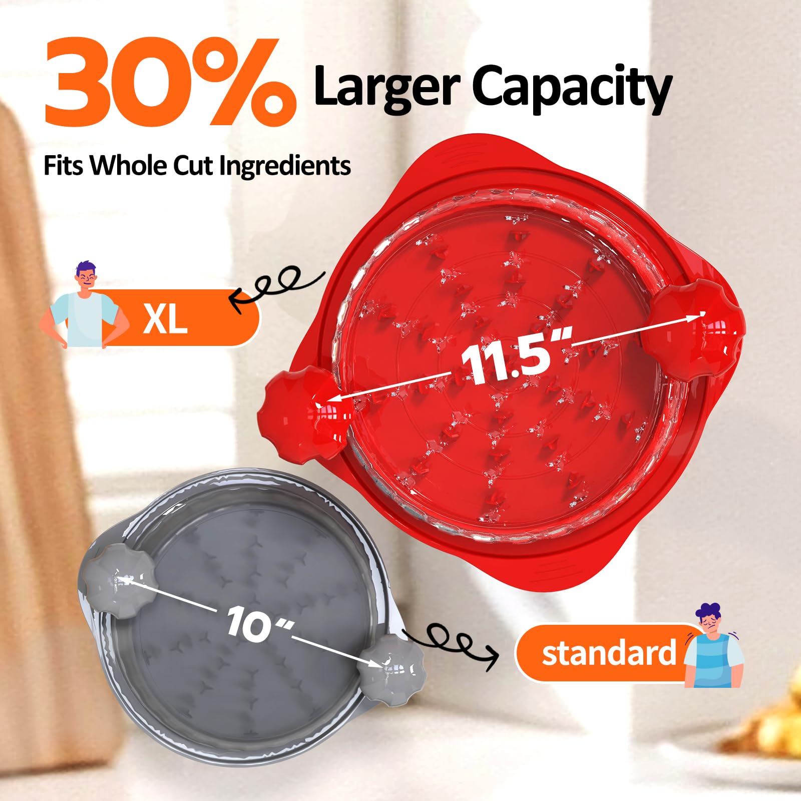 XUPAINC XL 11.5-inch shredder with sturdy claws for quick, even meat shredding
