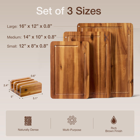 Xushro cutting board stand keeps boards dry and ready after use