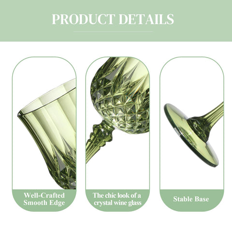 XUWAIDSGN unbreakable plastic wine glasses for outdoor events and family use.