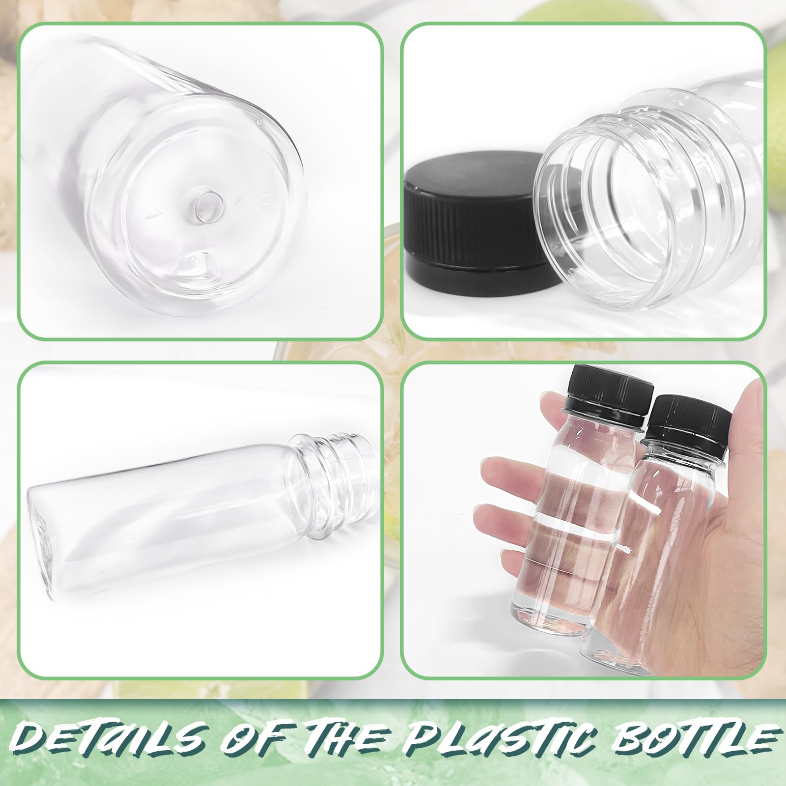 Xuyyicao 2oz plastic bottle durable and freezer-safe for long-lasting storage.