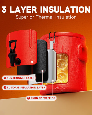 XVEZUA 3.5-gallon dispenser with spigot for mess-free serving.