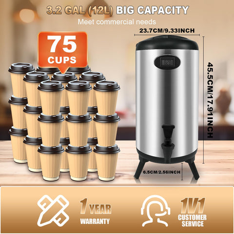 XVEZUA temperature retention keeps drinks at desired temperature for hours.