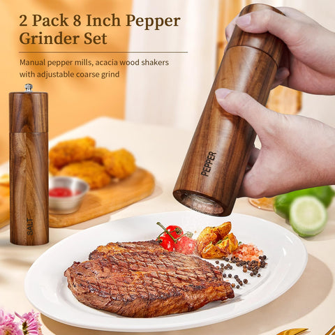 XWXO Acacia wood grain finish adds warmth to any kitchen or dining setup.