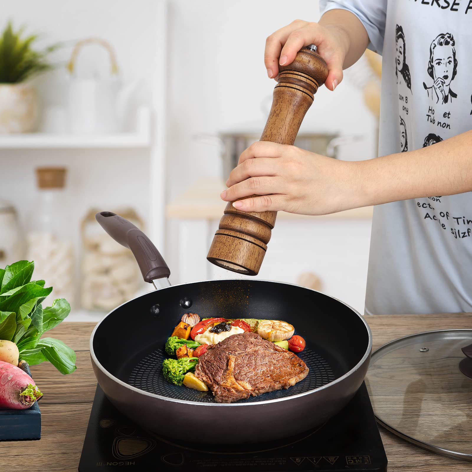 XWXO adjustable grind control from fine to coarse for meals.