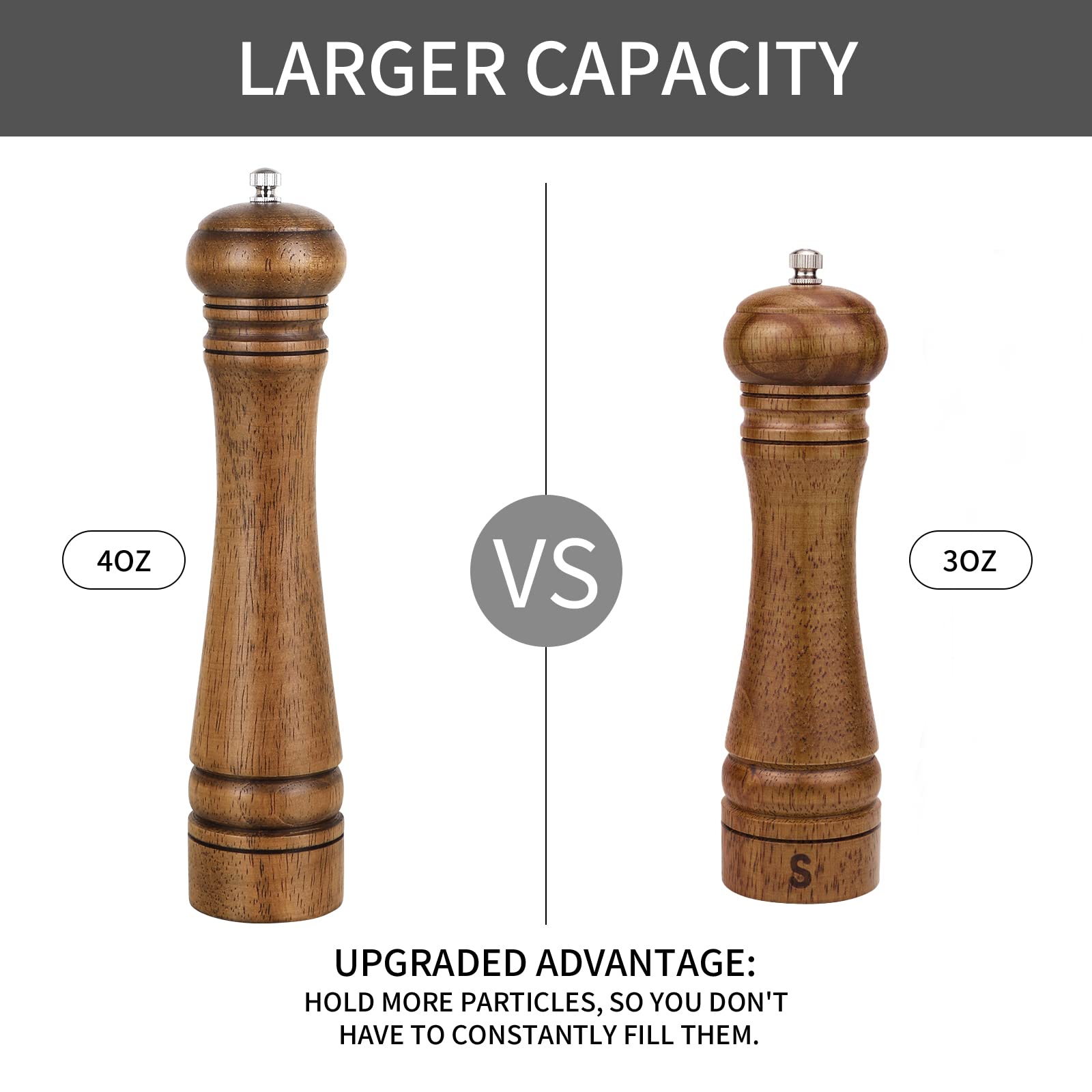 XWXO pepper grinder ceramic rotor for smooth, consistent grinding.