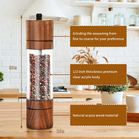 XWXO clear acrylic body view enables quick content checks and refills.