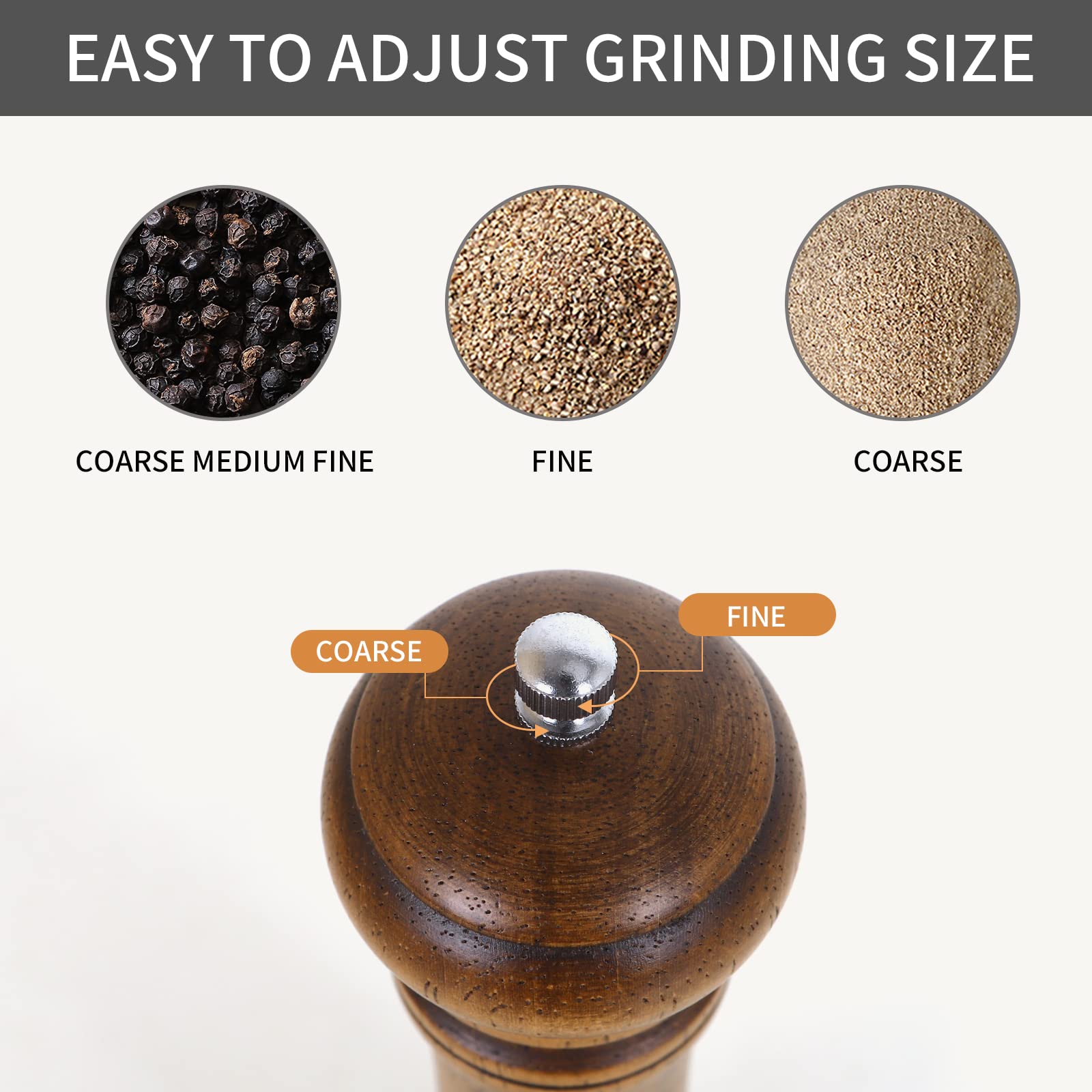 XWXO tall grinder fits hands comfortably for everyday use.