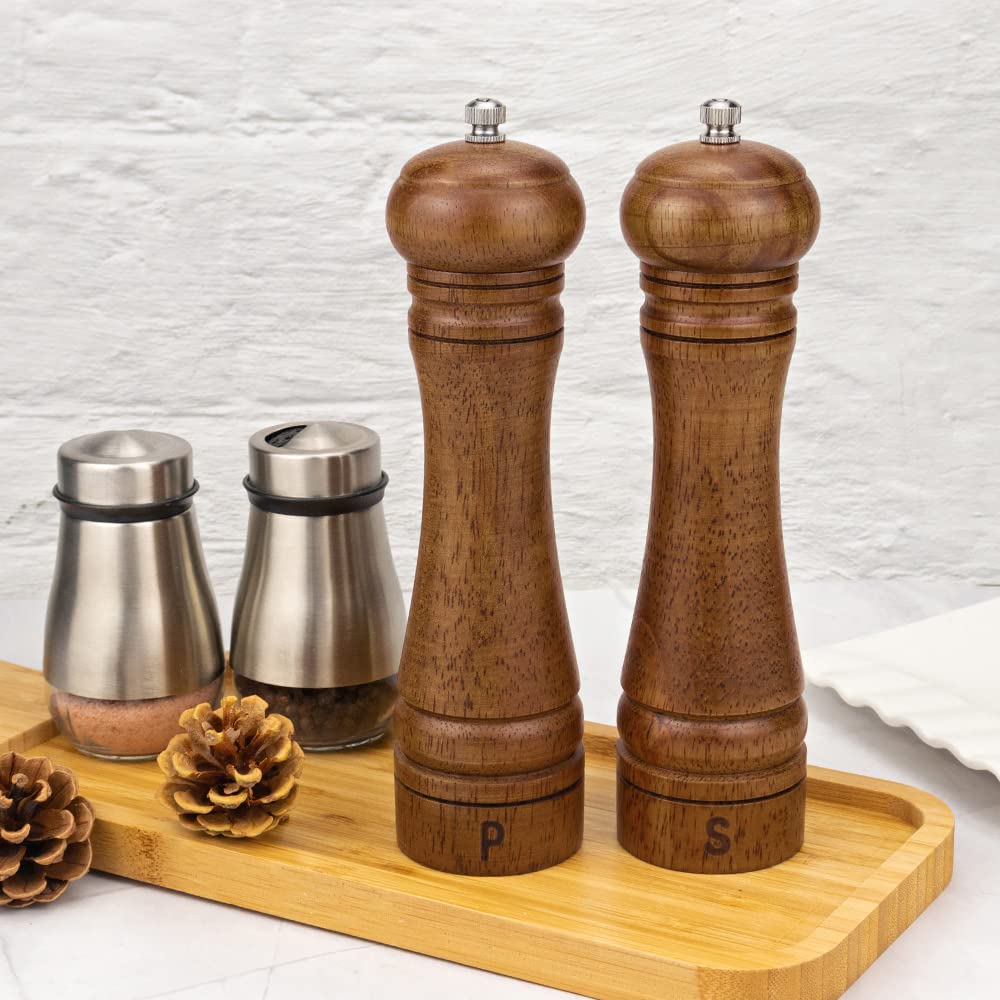 XWXO S and P markings on grinders for quick salt or pepper identification.
