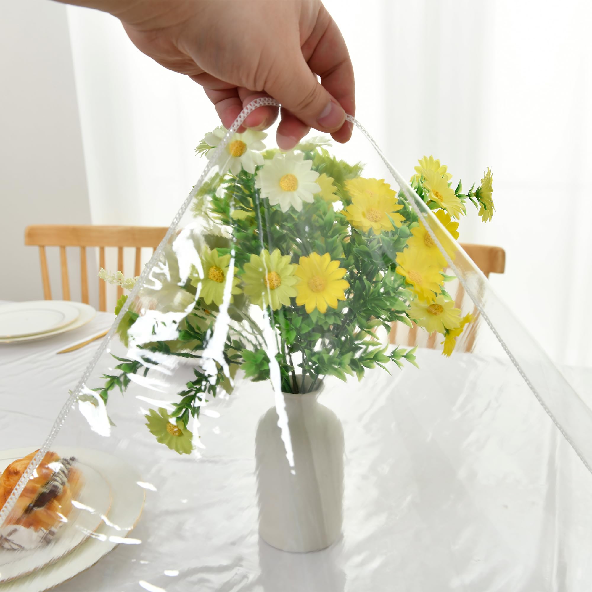 XWZO PVC crystal-clear cover preserves the look of your dining space