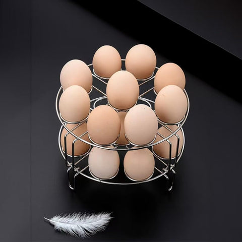 Xxshcdz stainless-steel-egg-trivet keeps eggs stable and resists rust over multiple uses