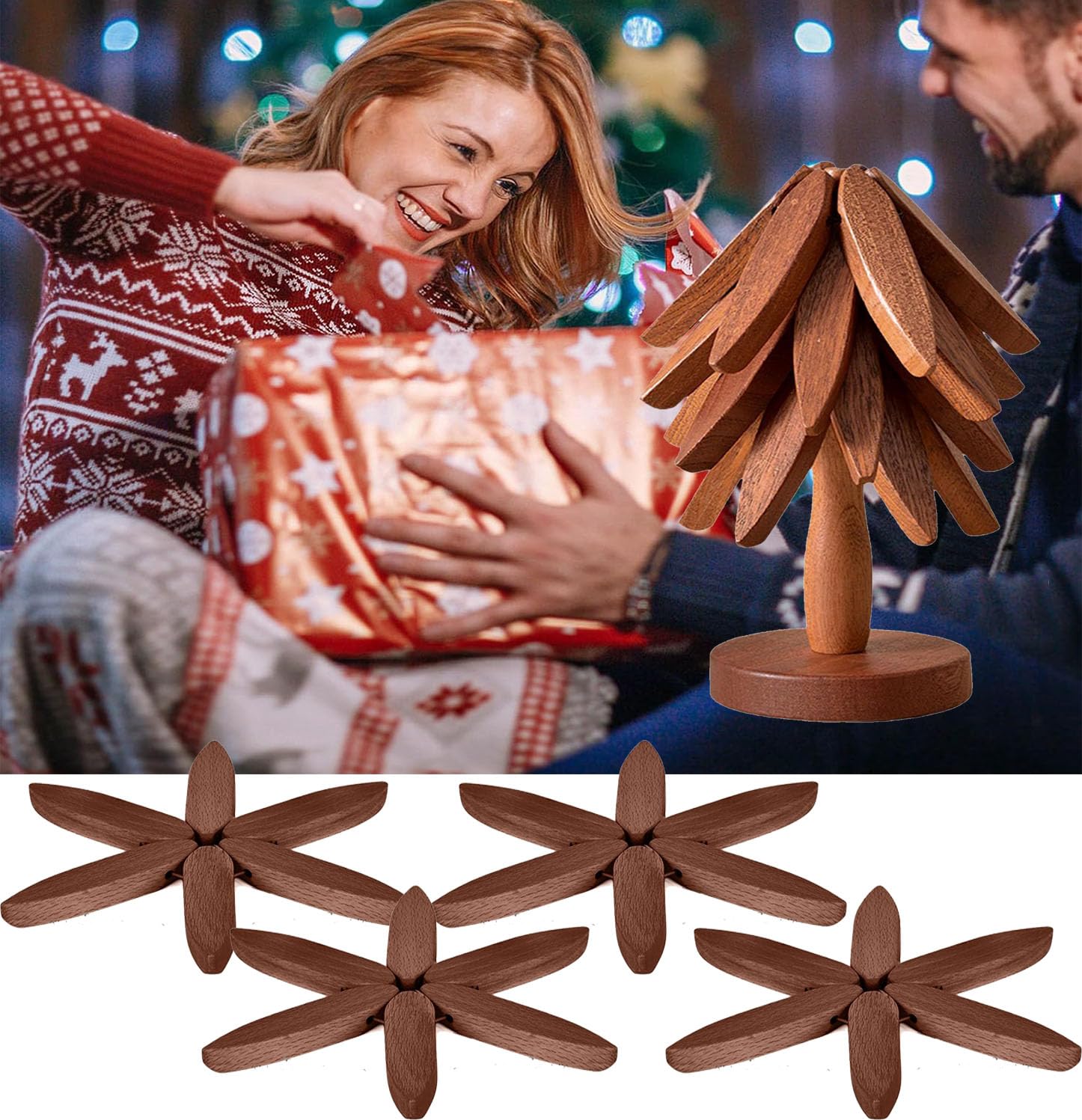 XXSURXX Tree Coasters gift set makes a thoughtful housewarming present.