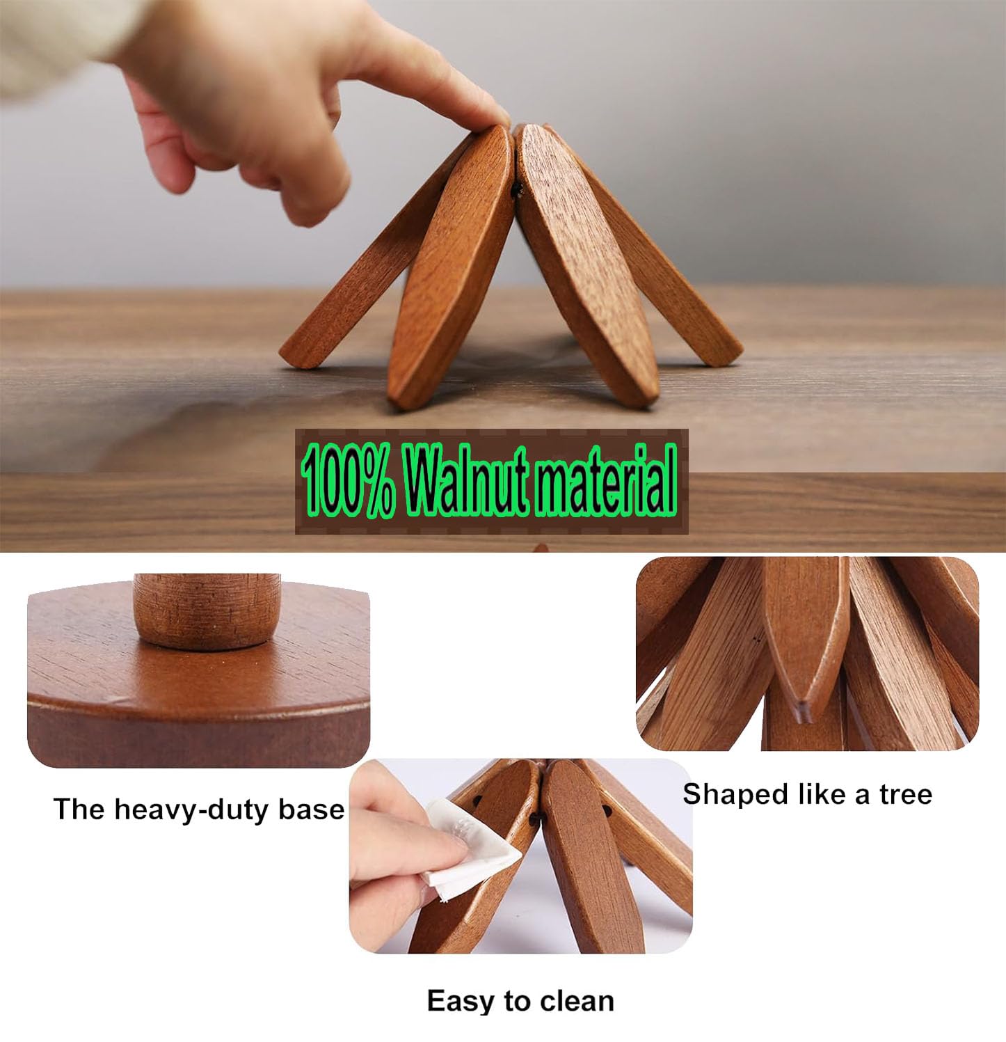 XXSURXX Tree Coasters decorate kitchen and dining spaces with natural elegance.