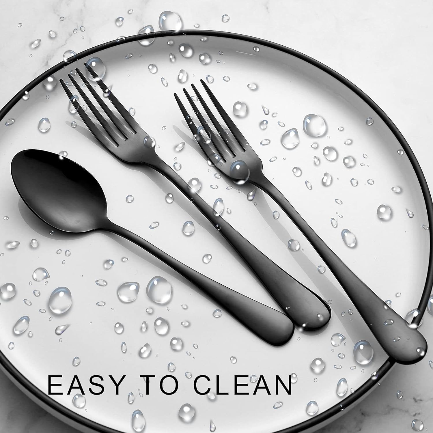XXZWSJSH ergonomic curve fork design provides comfortable grip during meals