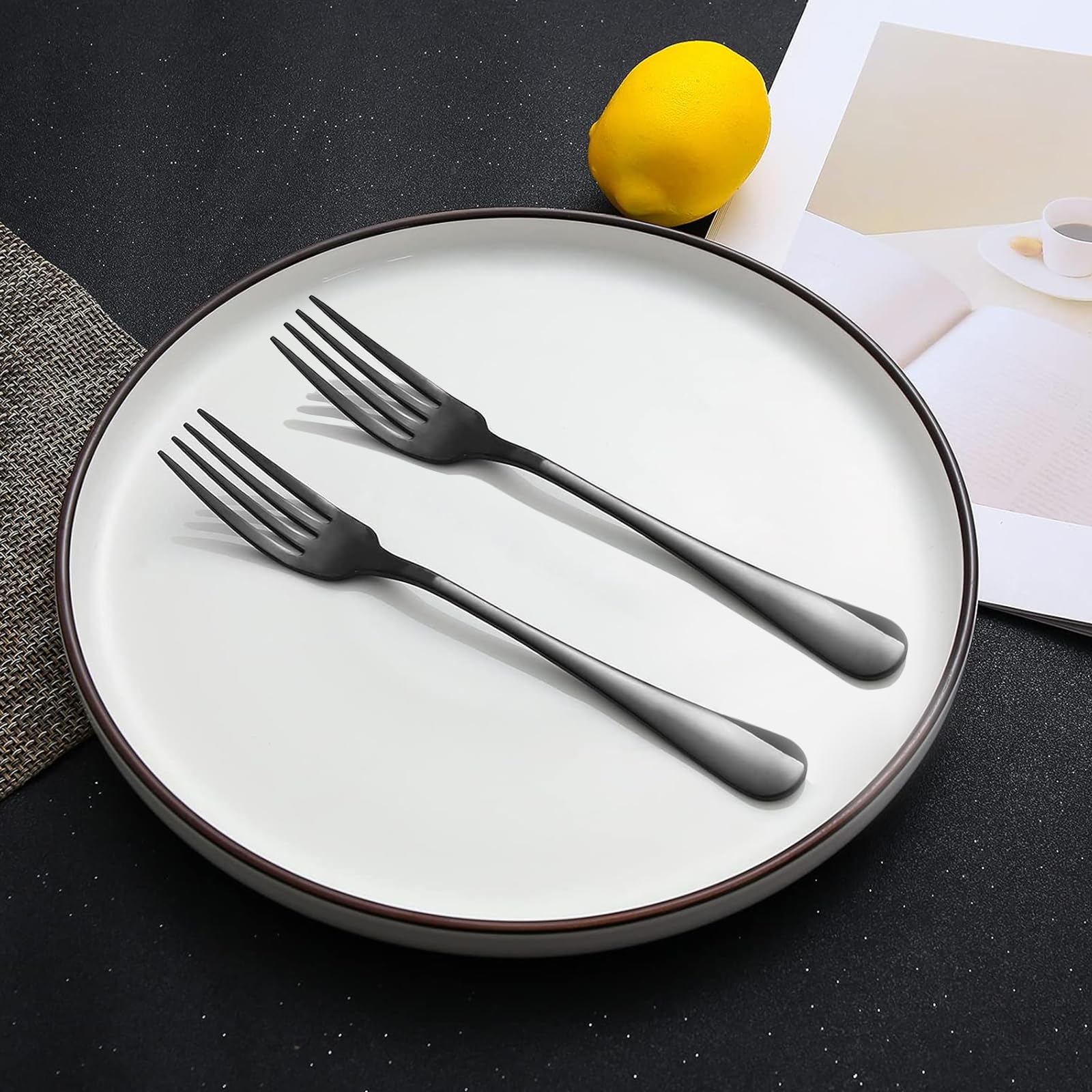 XXZWSJSH mirror-polished stainless steel forks elevate table elegance and durability
