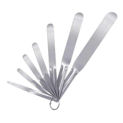 XYGOVIA 7-piece caulk spatula set with varied blades for precise smoothing of caulk