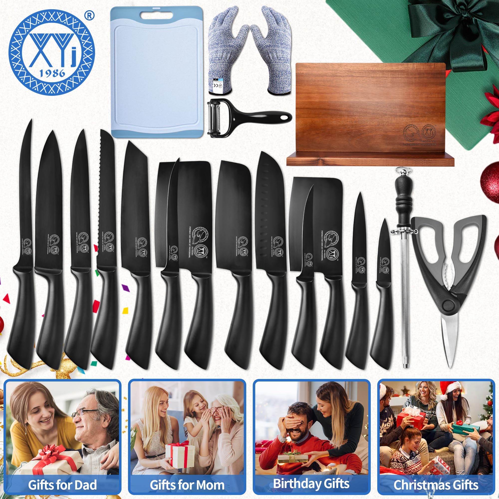 XYJ bread and slicing knives deliver even crusts and clean cuts