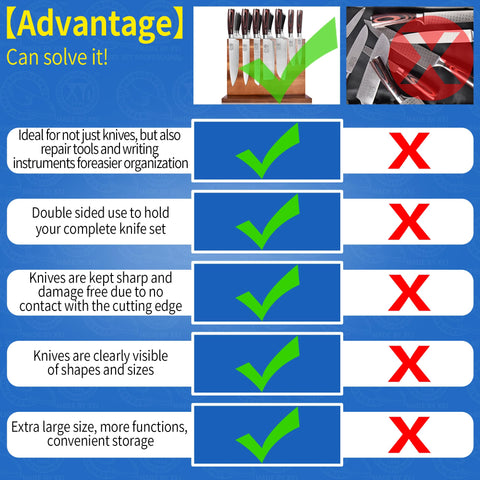 XYJ knife storage organizer keeps tools within reach on the counter