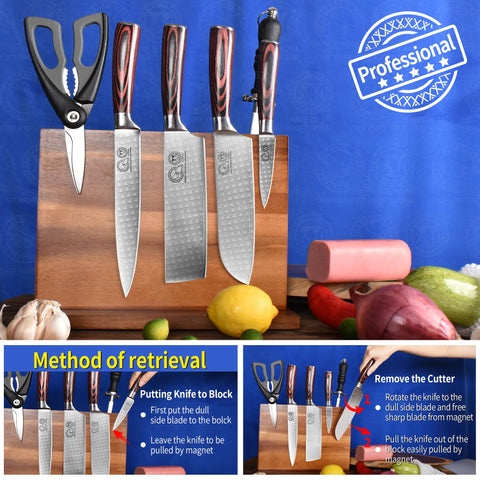XYJ no-drilling installation knife block ready for quick setup
