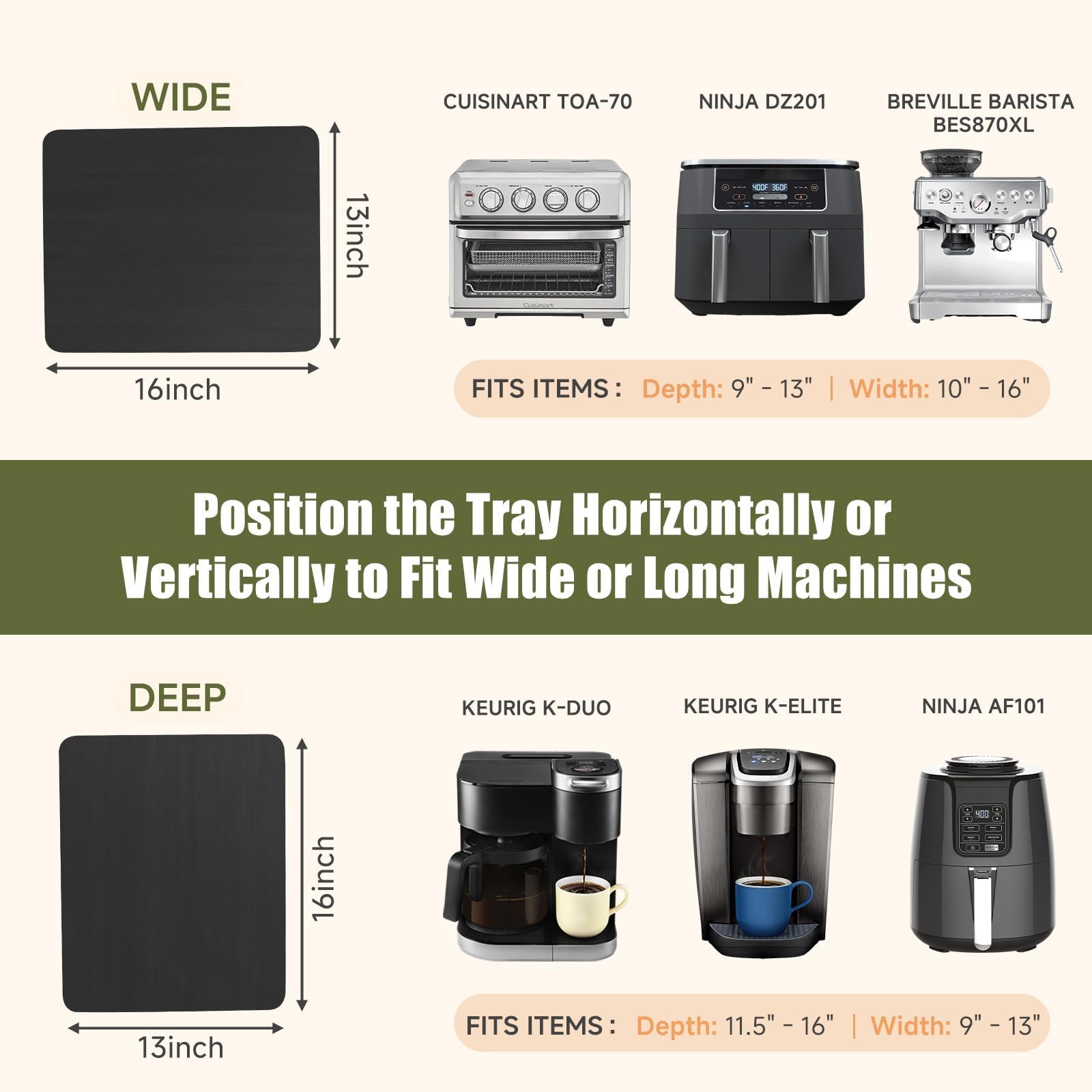 Xykzra pine wood tray with rubber wheels protects counters during movement.