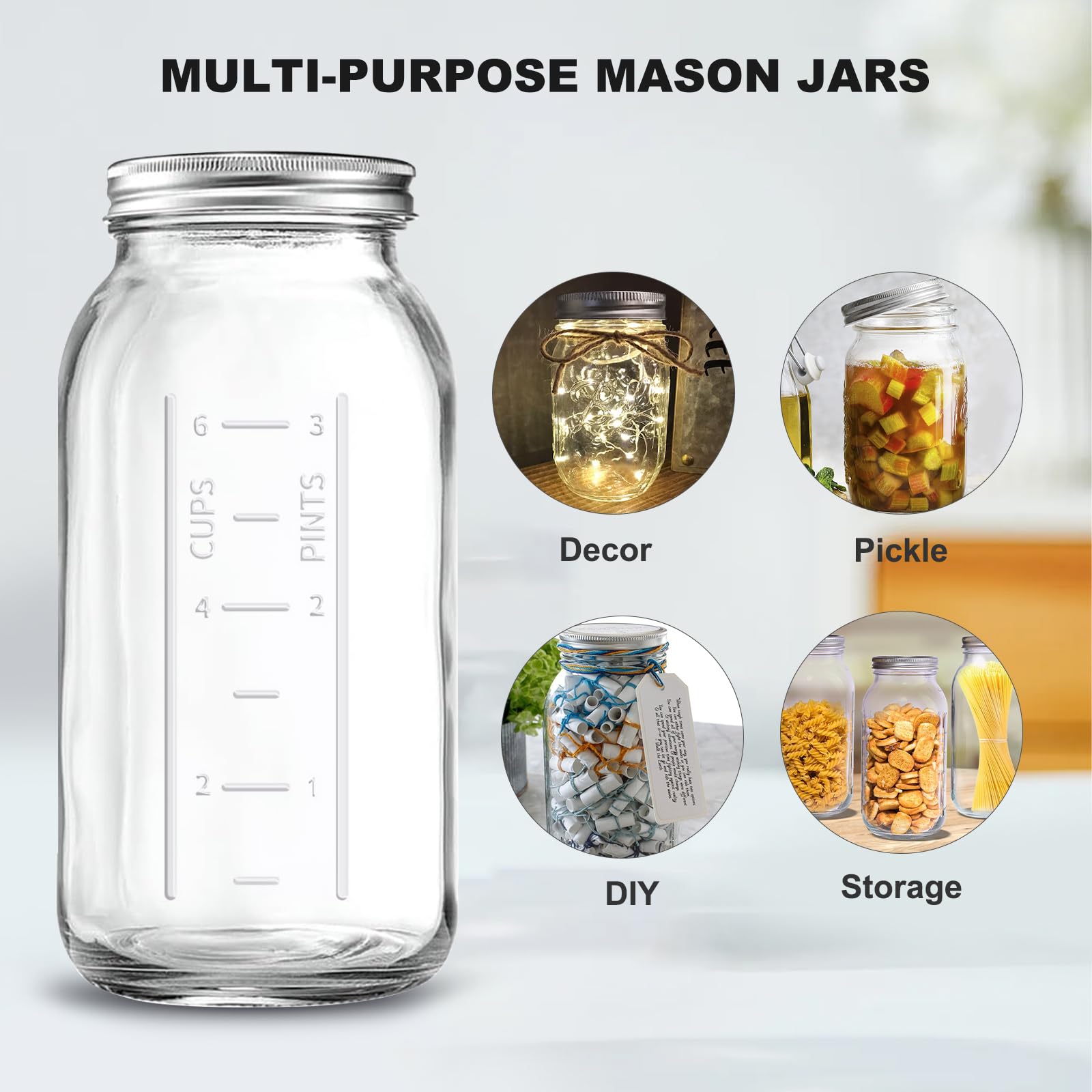 Xylanor mason jar stackable pack on shelf