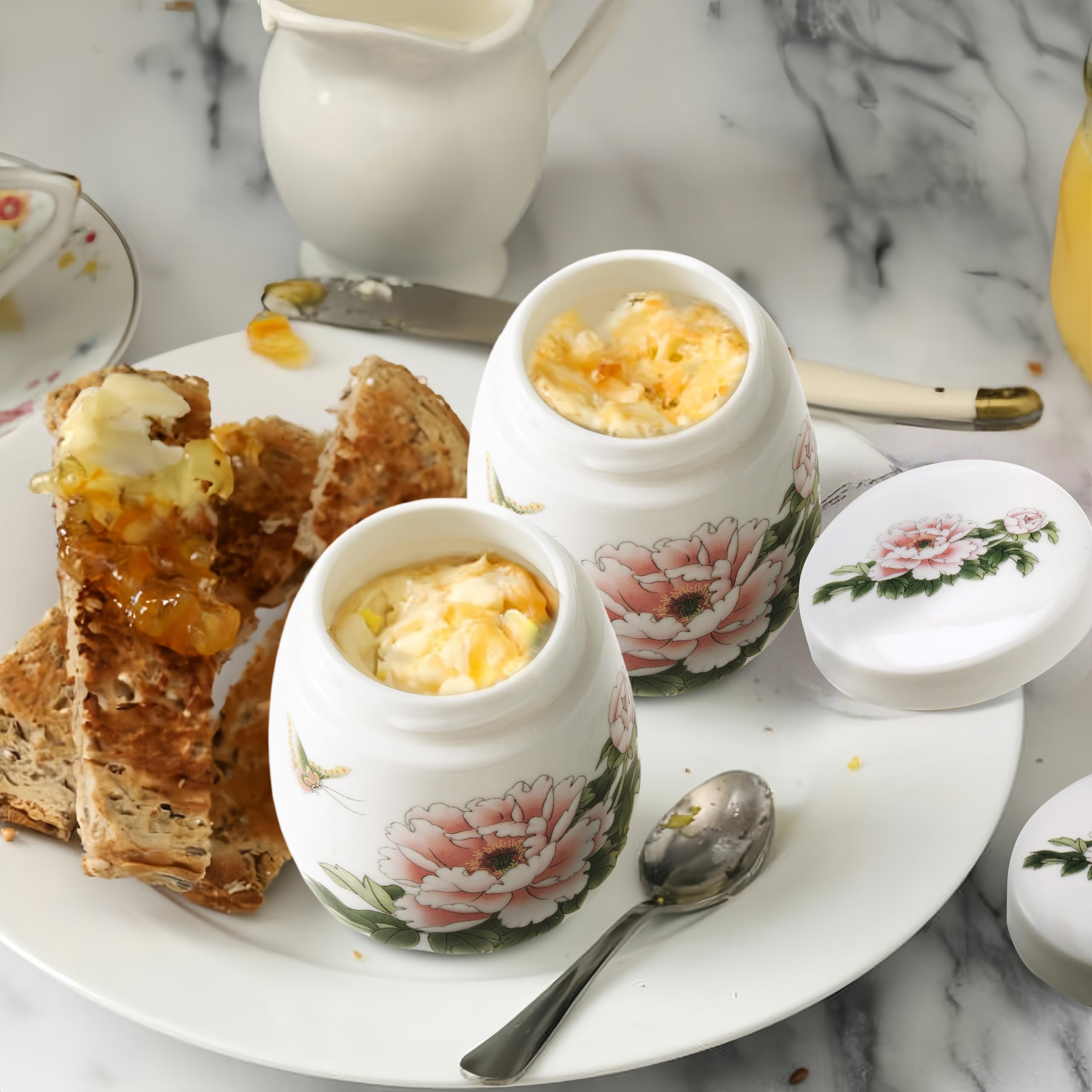 Xylarnoveth egg coddler two-egg capacity ideal for singles or couples.