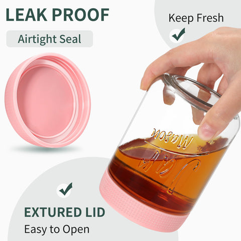 Xyptorix airtight lids keep yogurt or chia pudding fresh and leakproof on the go.