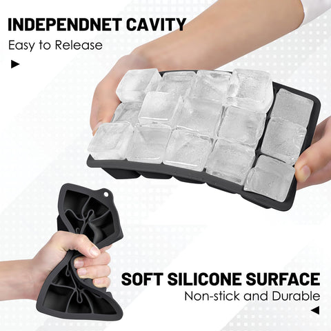 Xyuetia 15 cubes per tray ideal for chilling drinks and baby foods.