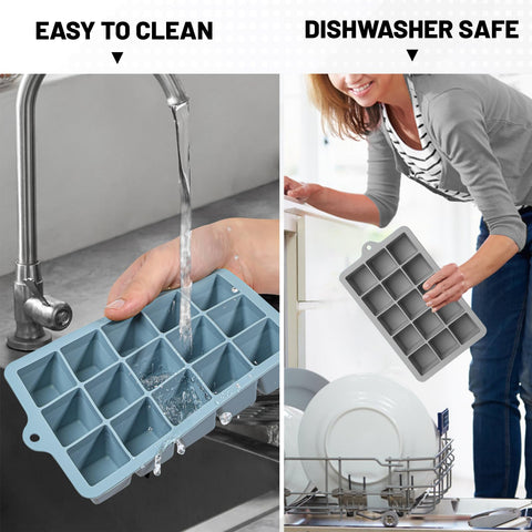 Xyuetia ice tray dishwasher safe and freezer friendly for busy days.