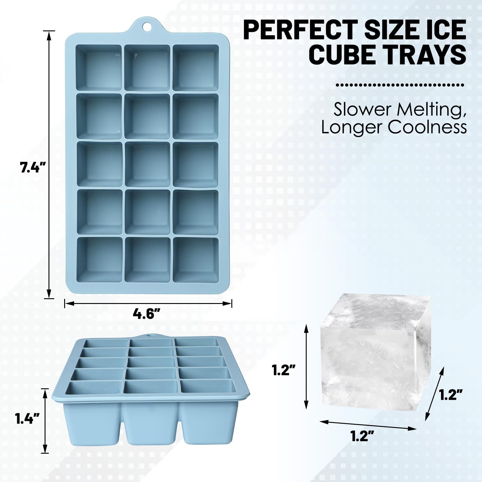 Xyuetia stackable trays neatly organizing freezer space.