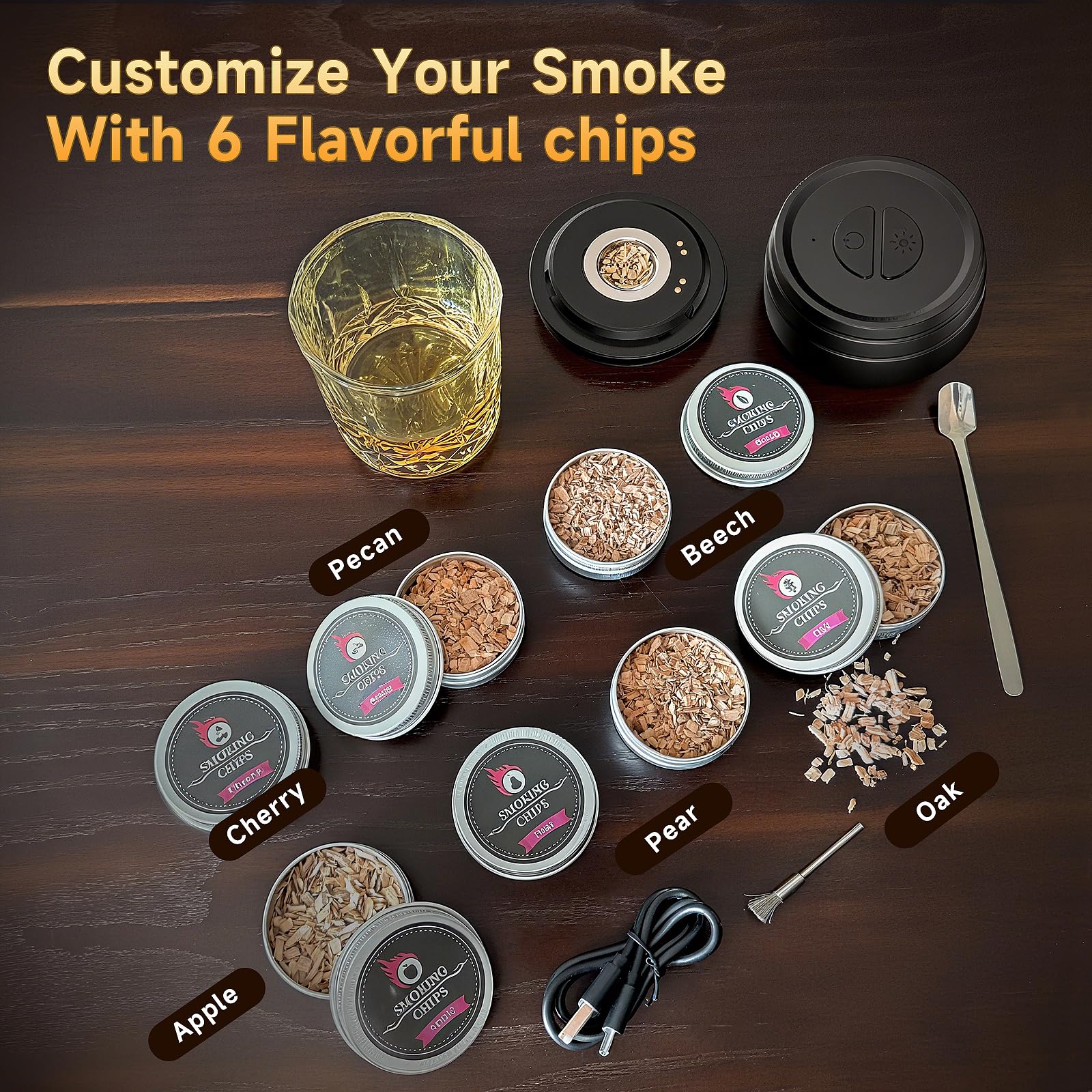 Cocktail smoke setup for creative, smoky drinks