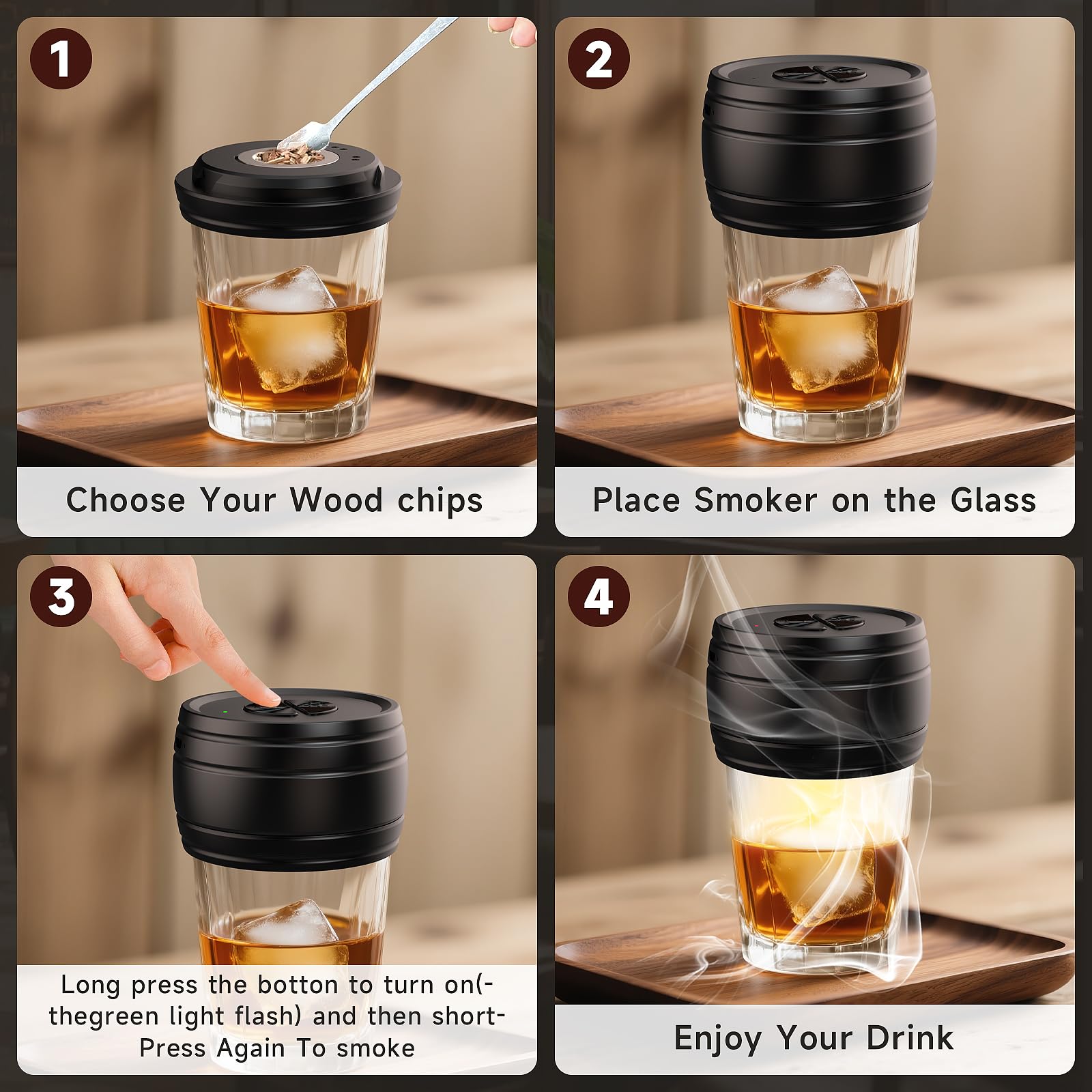 Wood chip flavor varieties ready to elevate any pour