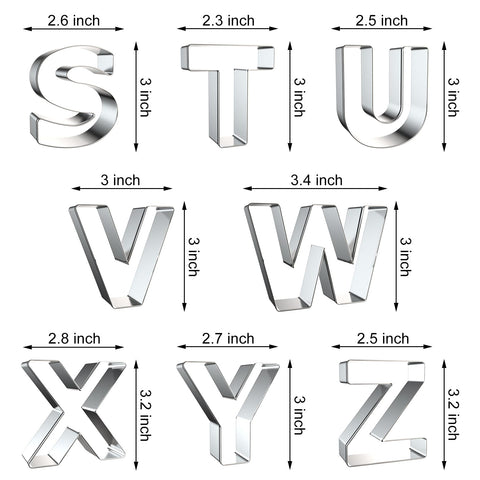 Xzhloym 3-inch cookie cutters ideal for cookies, biscuits, and party treats