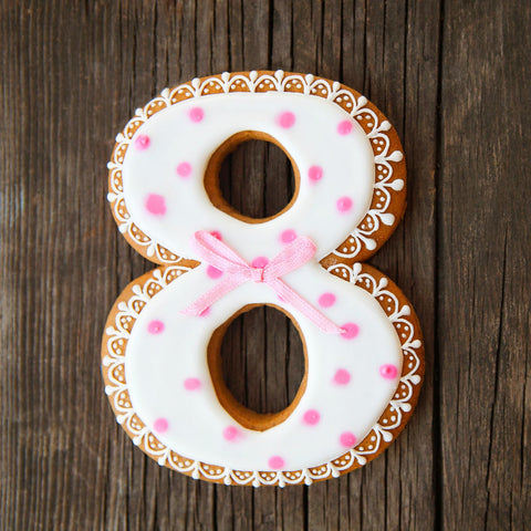 Xzhloym number cutter five 3in easy to stamp cookies with friends.