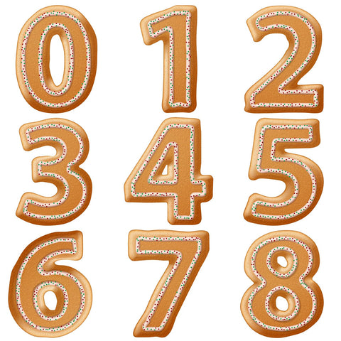 Xzhloym number cutter six 3in durable stainless steel for kid-friendly shapes.