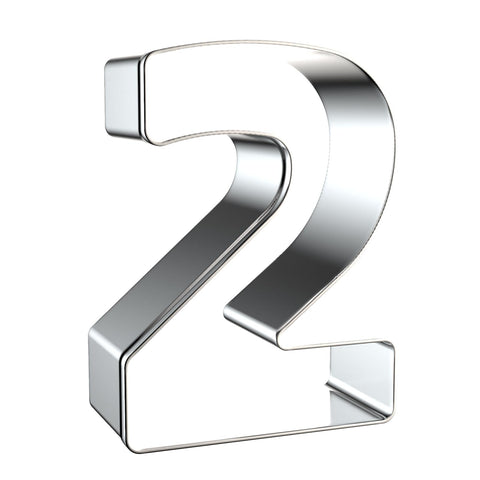 Xzhloym number cutter three 3in great for personalized cookies and desserts.