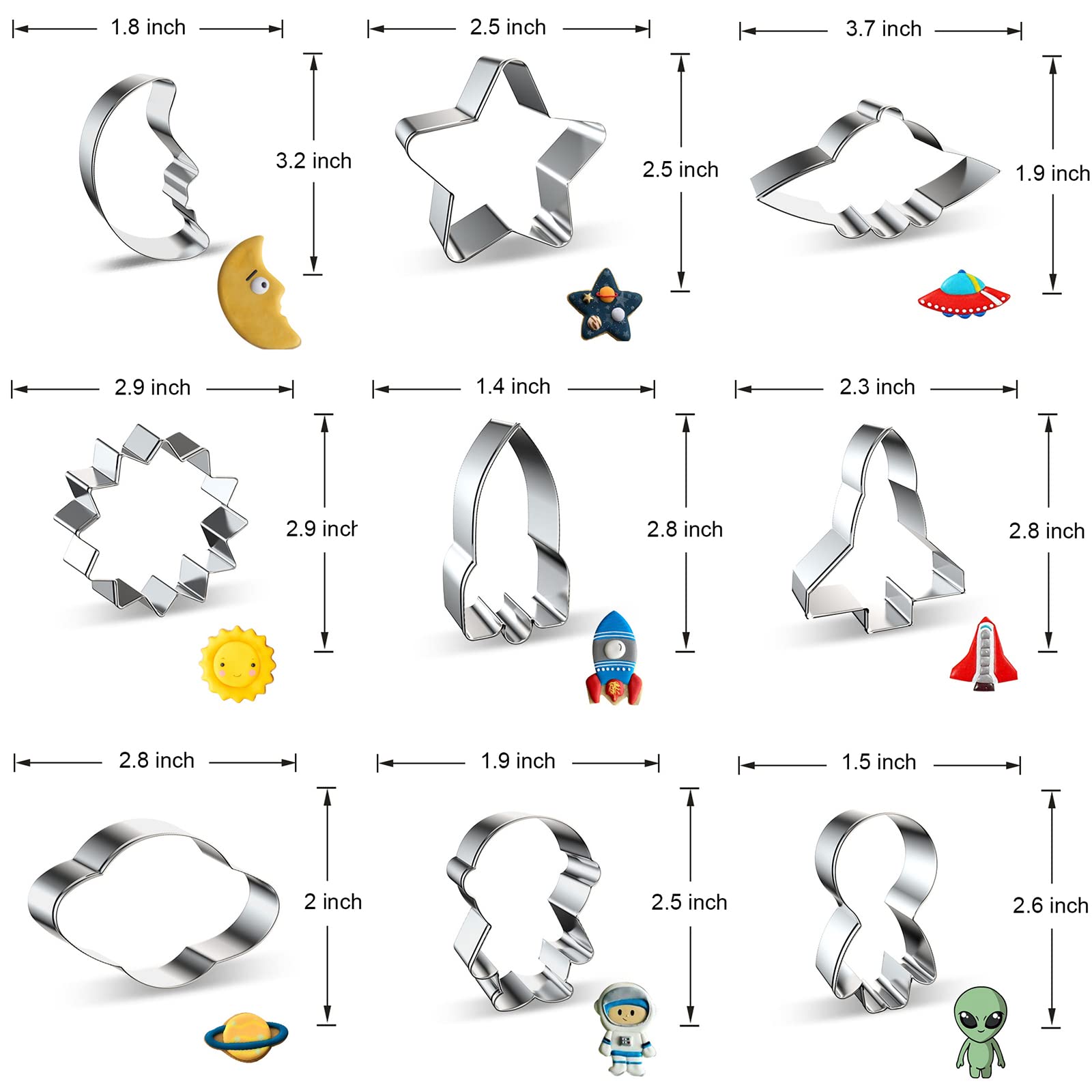 Xzhloym Space Cutter star shape ideal for starry cakes and cookies.