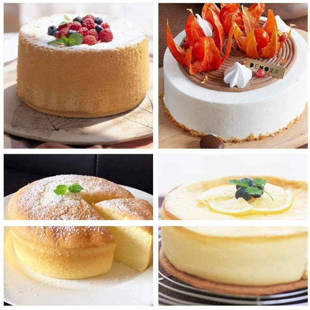 XZJMY mini round cake pans stackable design helps organize bakeware