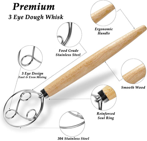 YAANI flexible dough scraper lifting dough from baskets