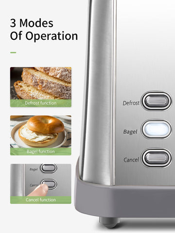 Yabano toaster high lift lever for safe removal of slices