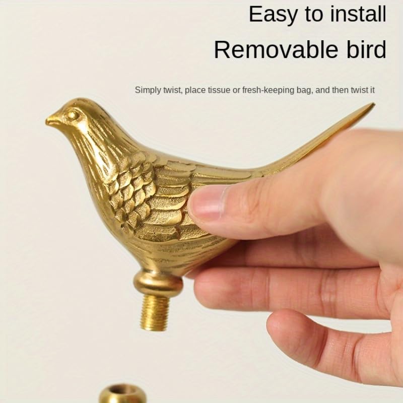 YACSNBF 14.57-inch brass stand fits most paper rolls