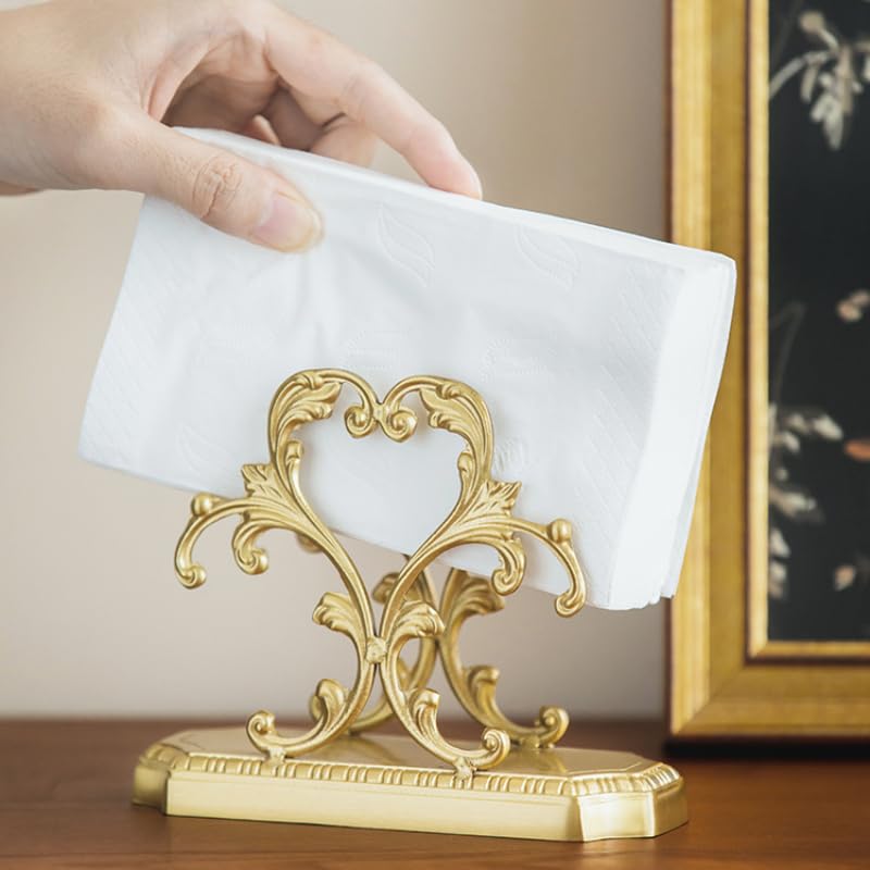 YACSNBF Brass napkin holder in kitchen setting for easy access