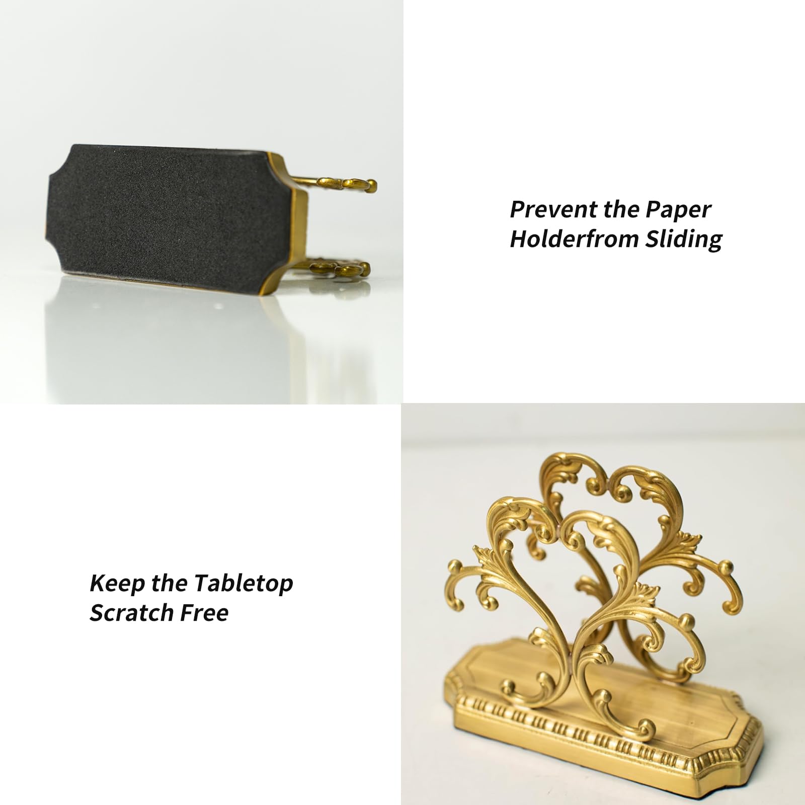 YACSNBF Gold napkin holder complements dining room decor