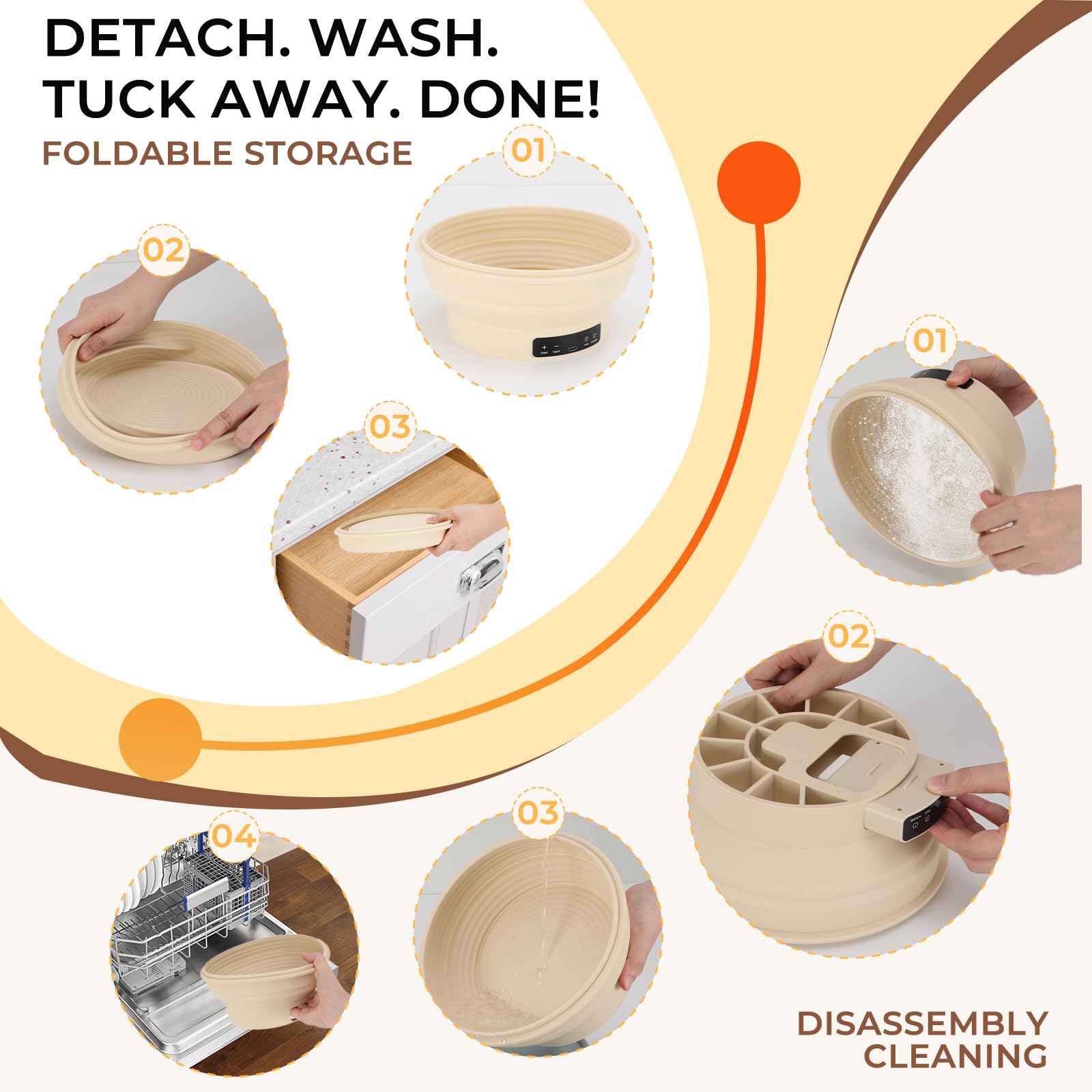 Breathable cloth cover from Yacumx protecting dough during proofing.