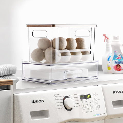 YAFFWA acrylic clear design keeps contents visible at a glance