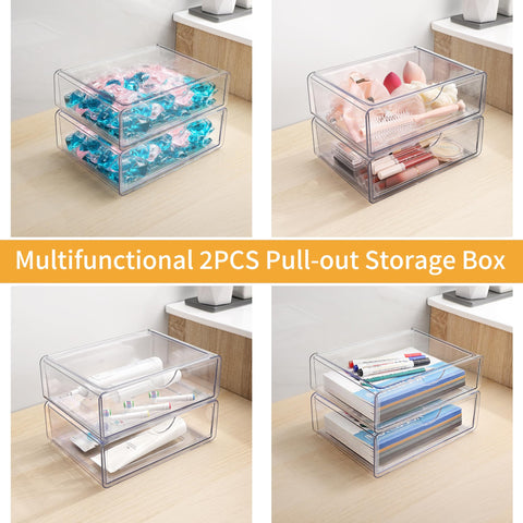 YAFFWA clear acrylic body with bamboo lid shows contents at a glance.