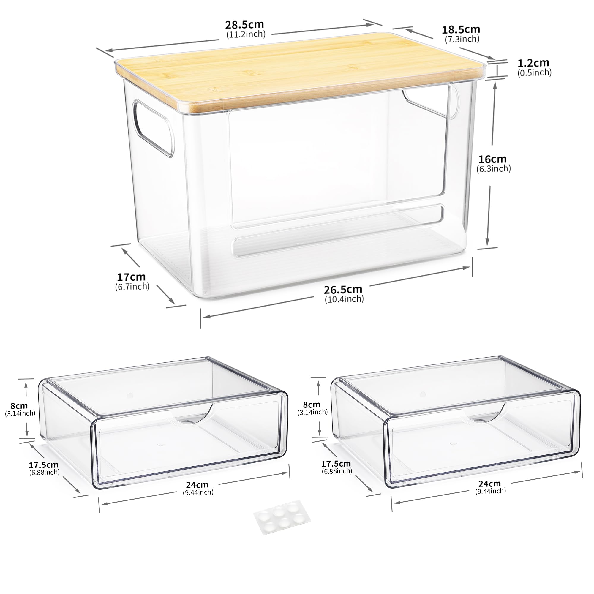 YAFFWA pull-out pod holder streamlines laundry pod access.
