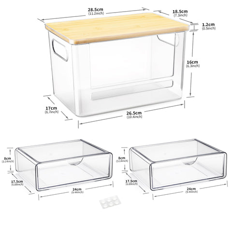 YAFFWA pull-out pod holder streamlines laundry pod access.